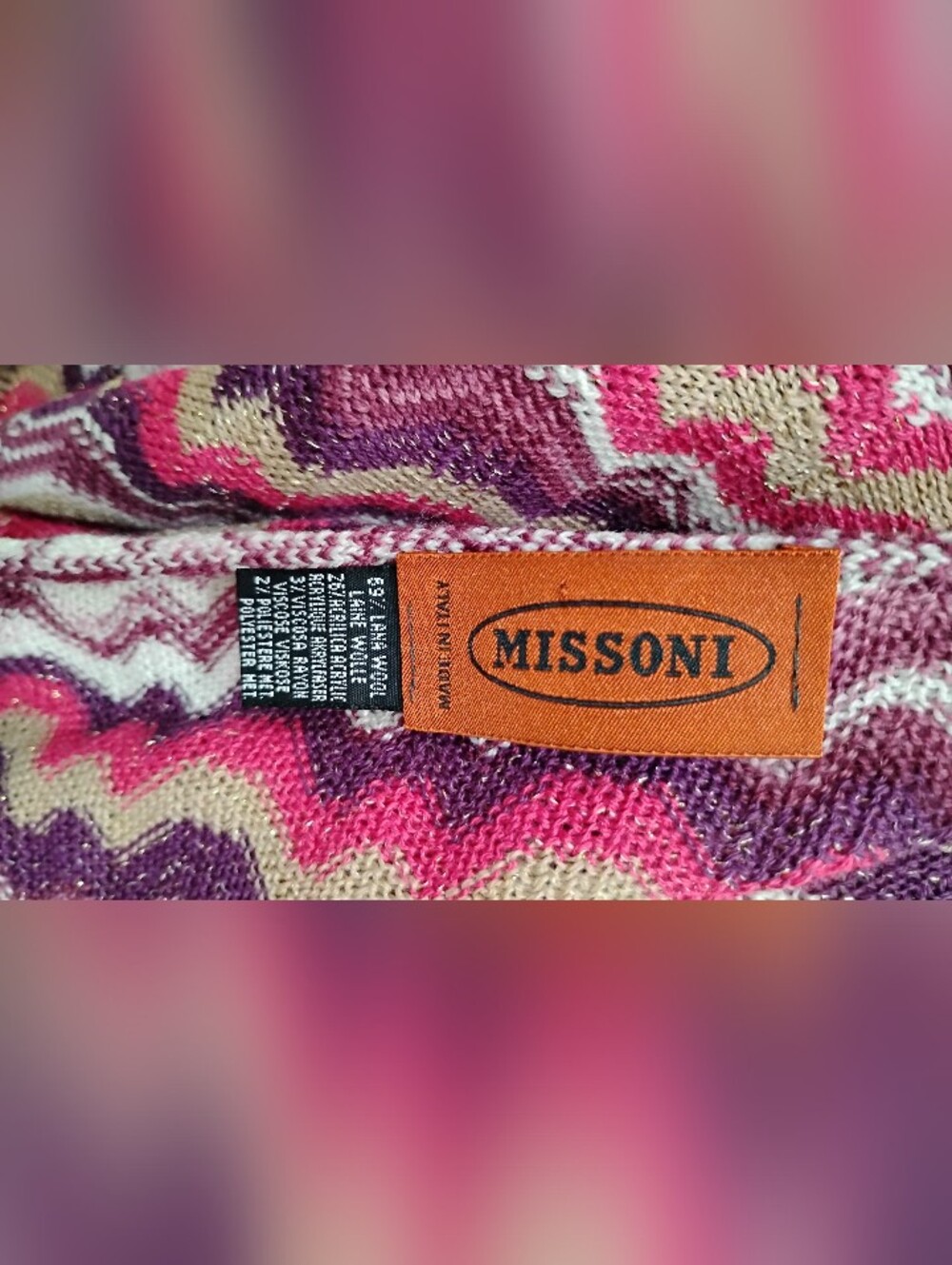 MISSONI SCARF NWOT - Picture 2 of 5
